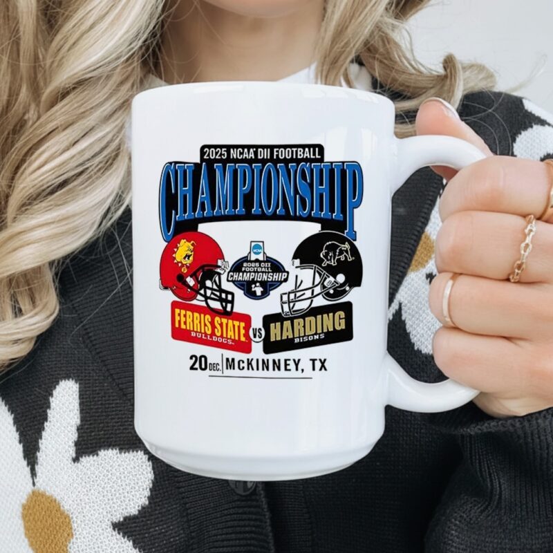 Ferris State Bulldogs vs Harding Bisons 2025 NCAA Division II Football Championship_Mug