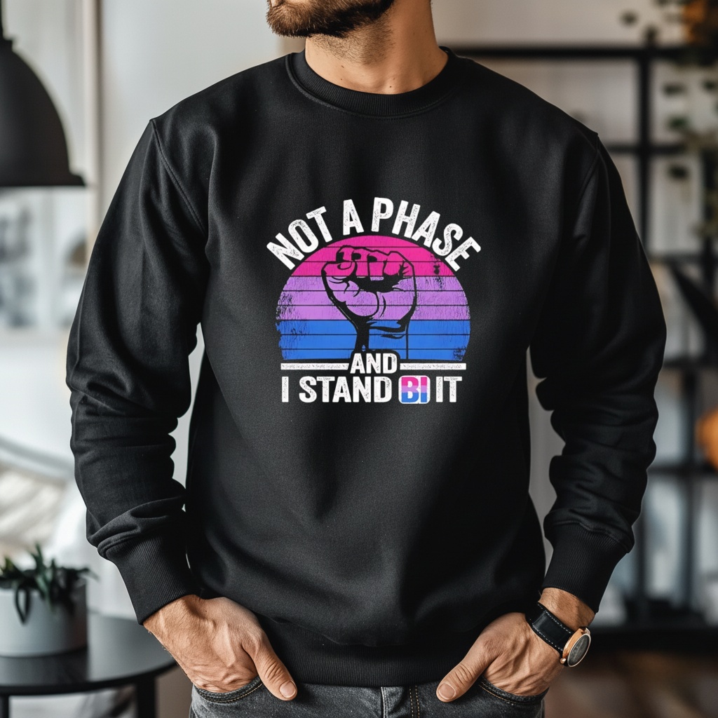 Fist not a phase and I stand bi it retro shirt