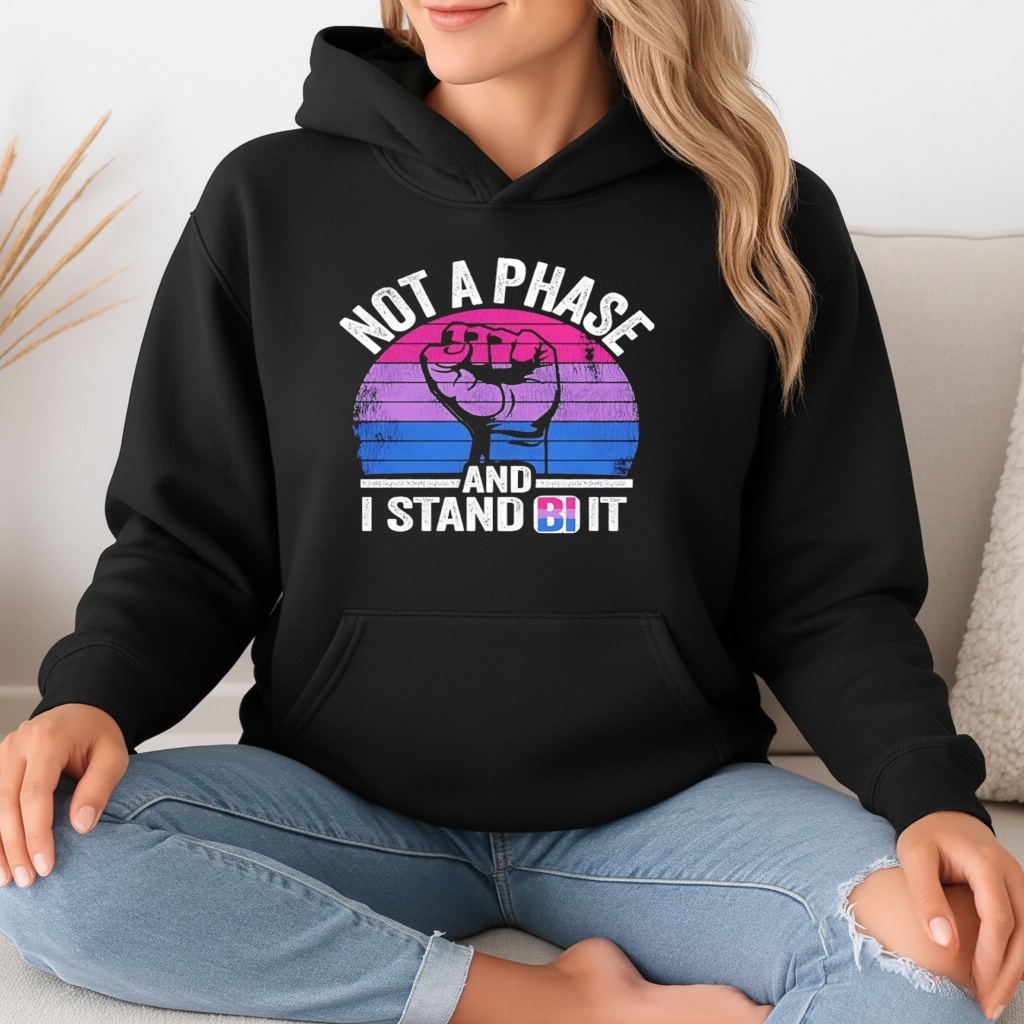 Fist not a phase and I stand bi it retro shirt