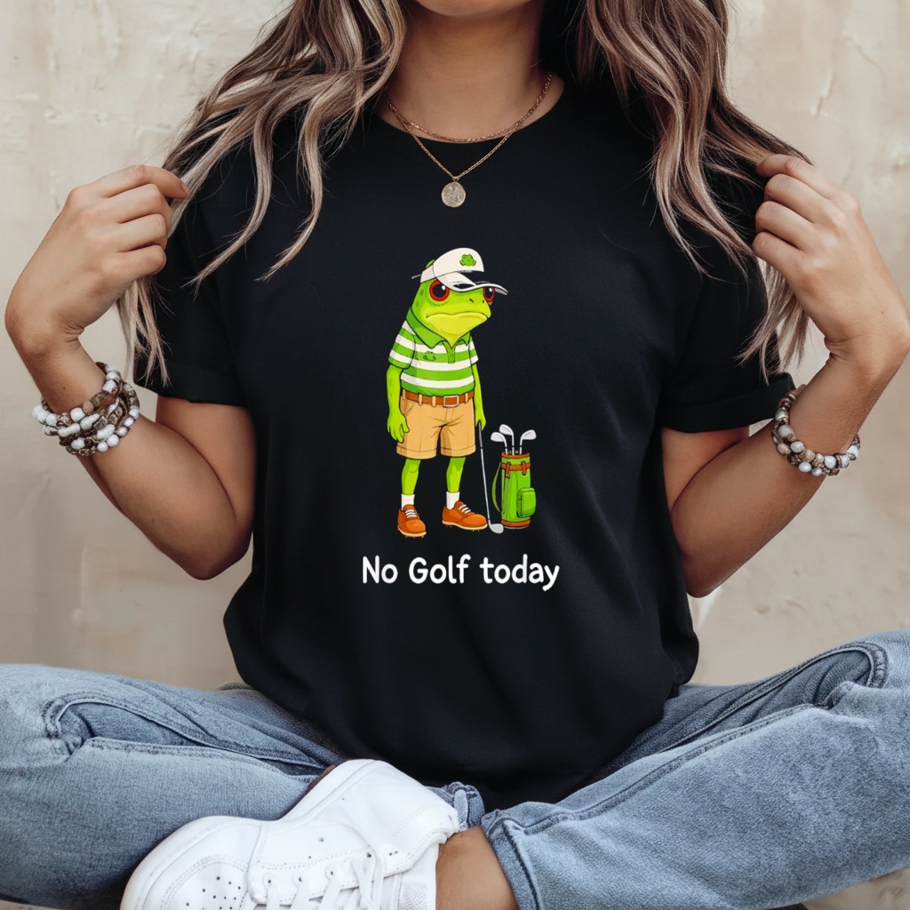Frog Golfer No Golf Today Shirt