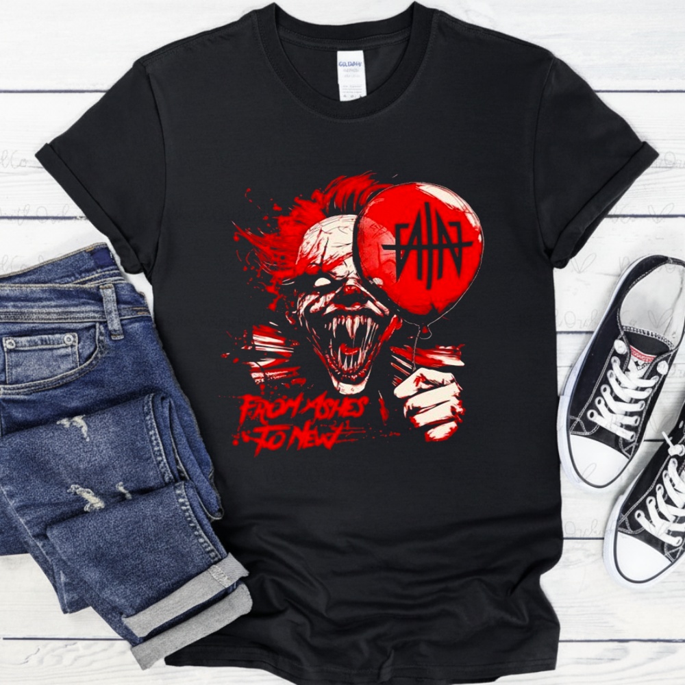 From Ashes To New Pennywise Balloon T-shirts