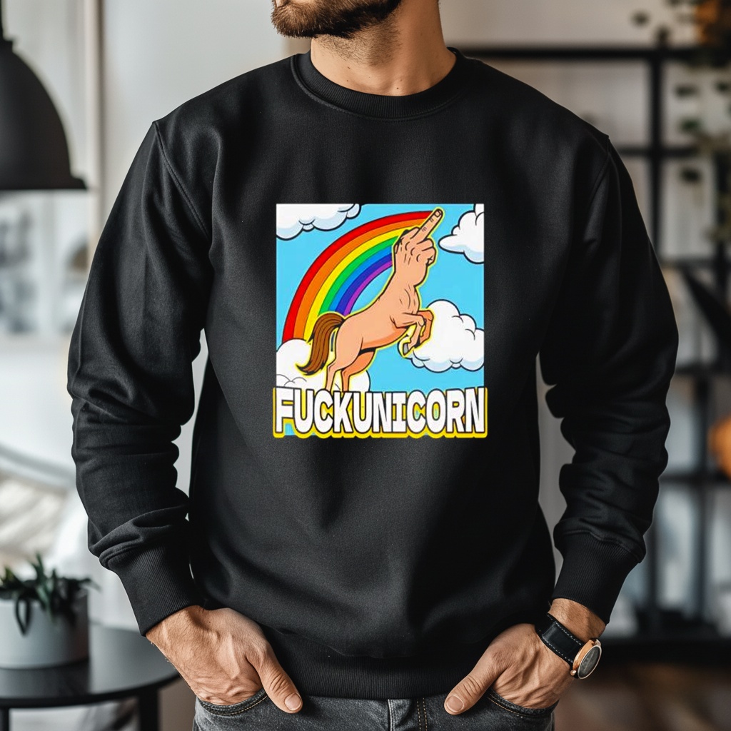 Fuckunicorn Unicorn Rainbow Graphic Shirt