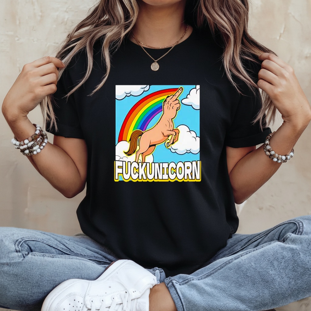 Fuckunicorn Unicorn Rainbow Graphic Shirt