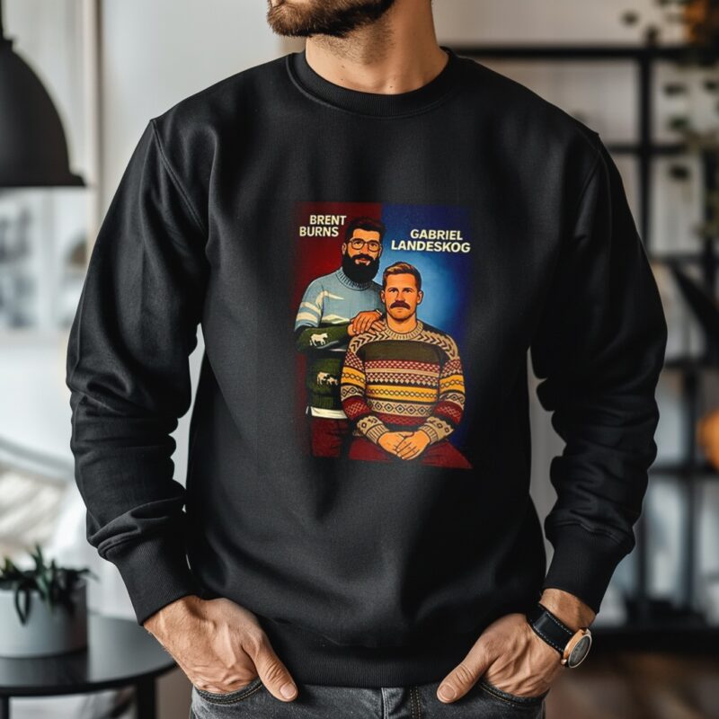 Gabriel Landeskog and Brent Burns Colorado Avalanche Step Brother_Crewneck Sweatshirt