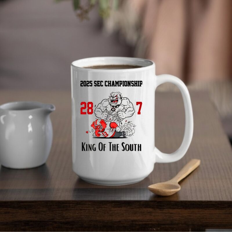 Georgia Bulldogs beat Alabama Crimson Tide 2025 SEC Championship King Of The South score_Mug