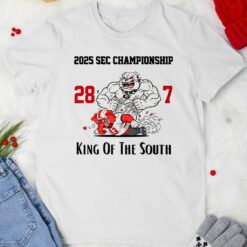 Georgia Bulldogs beat Alabama Crimson Tide 2025 SEC Championship King Of The South score shirt