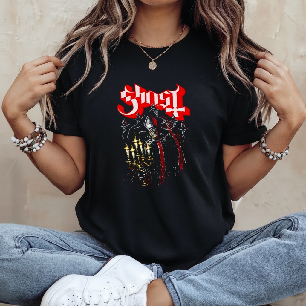 Ghost Haunted Candelabra Shirt