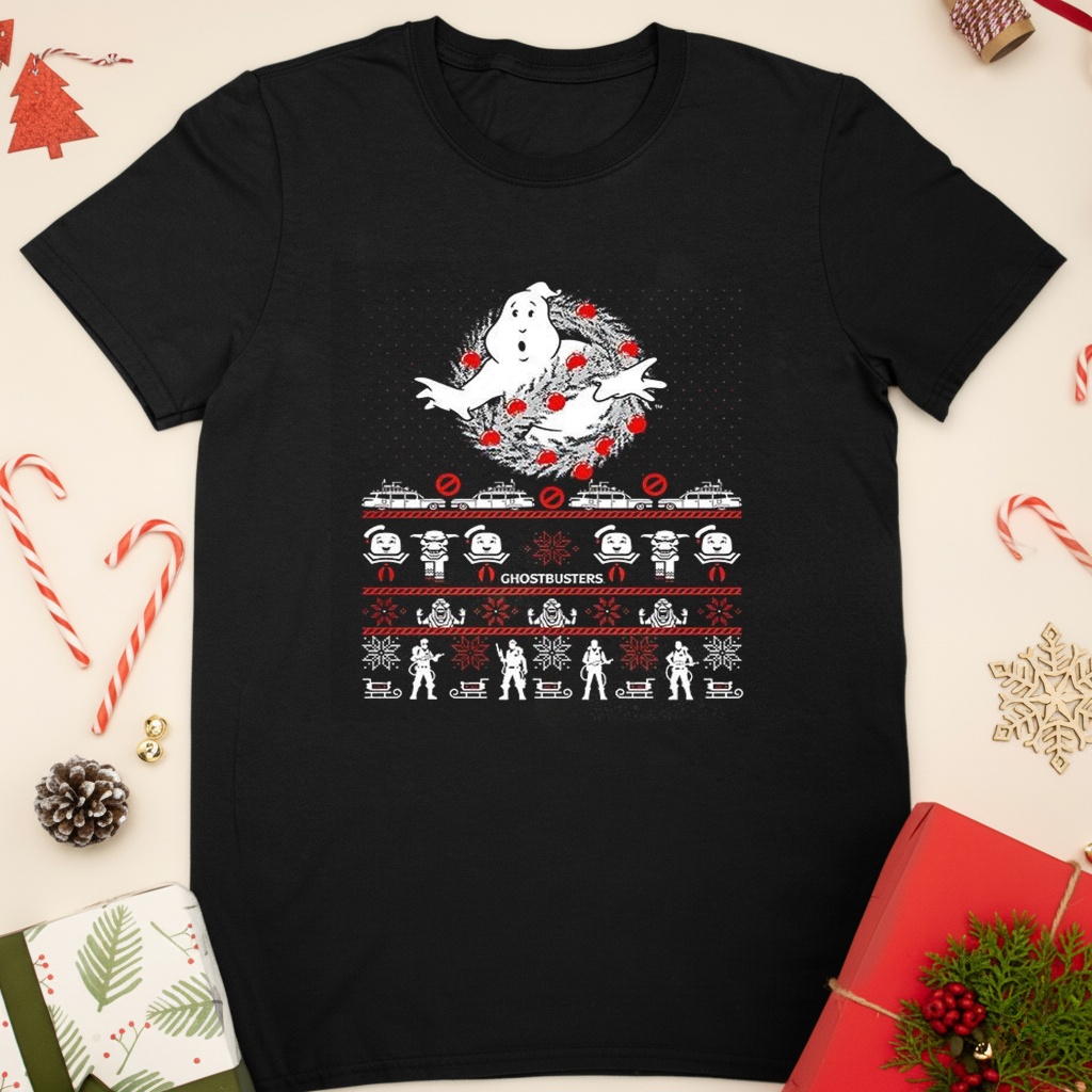 Ghostbusters Ugly Christmas T-shirt