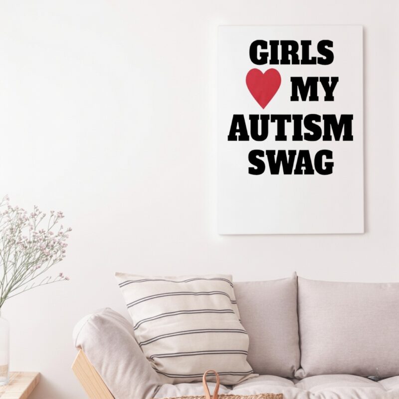 Girls my autism swag shirtGirls my autism swag_Canvas