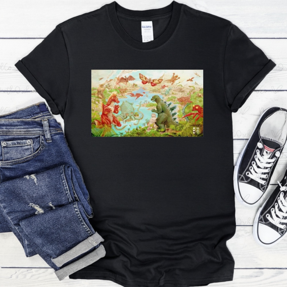Godzilla Monster Island poster shirt
