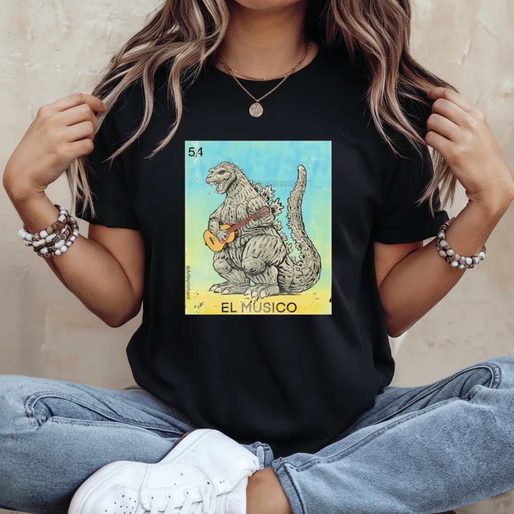 Godzilla as El Musico The Musician Shirt