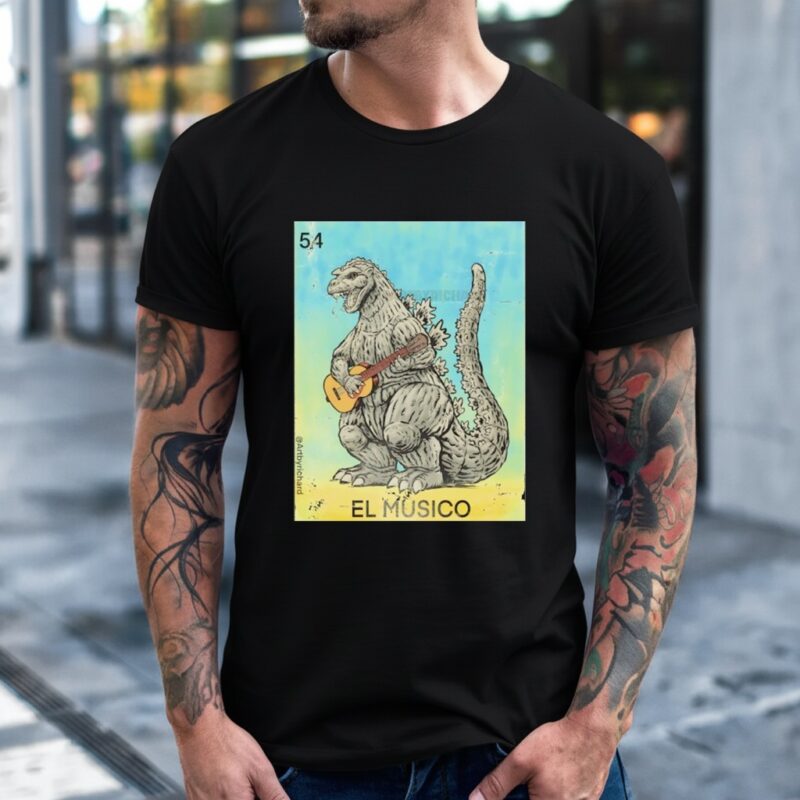 Godzilla as El Musico The Musician_T-Shirt