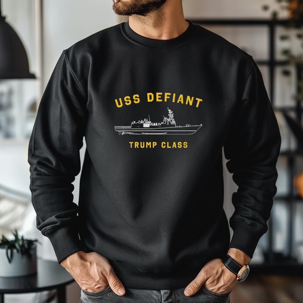 Golden Fleet USS Defiant Trump class shirt