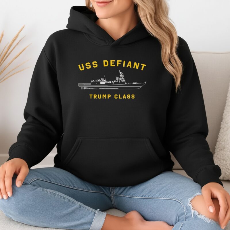 Golden Fleet Uss Defiant Trump class_Hoodie