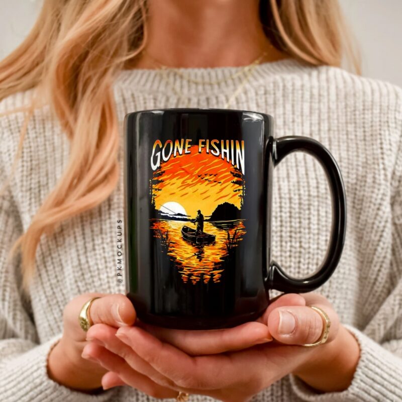 Gone Fishin_Ceramic Mug