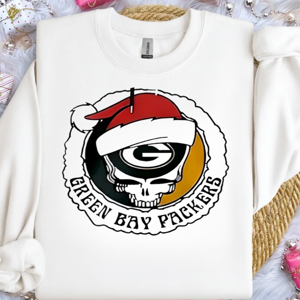Green Bay Packers 60th Anniversary Of Grateful Dead Christmas Game Day Logo Shirt