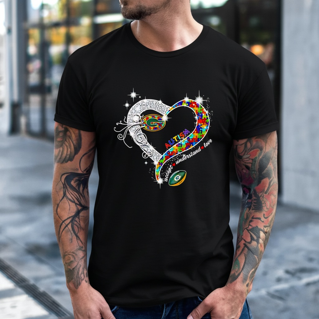 Green Bay Packers Autism Accept Understand Love Shirt