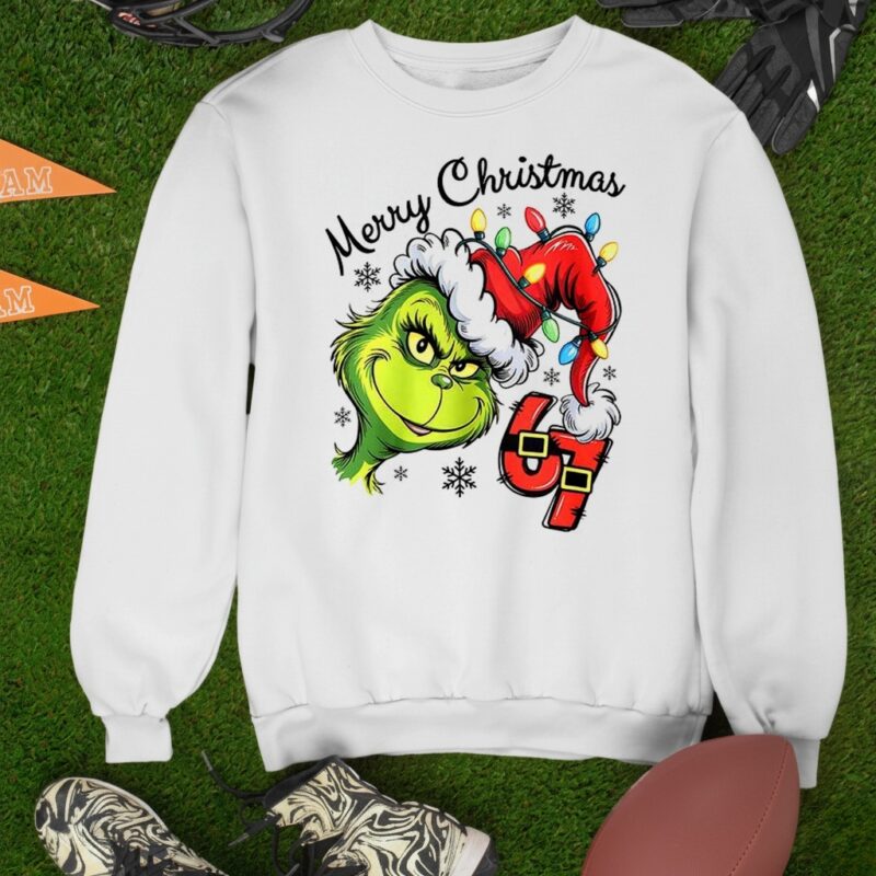 Grinch 6 7 Six Seven Merry Christmas_Sweatshirt