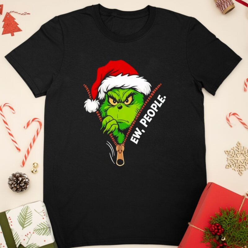 Grinch Ew People Christmas Green Monster Graphic_Classic T-Shirt