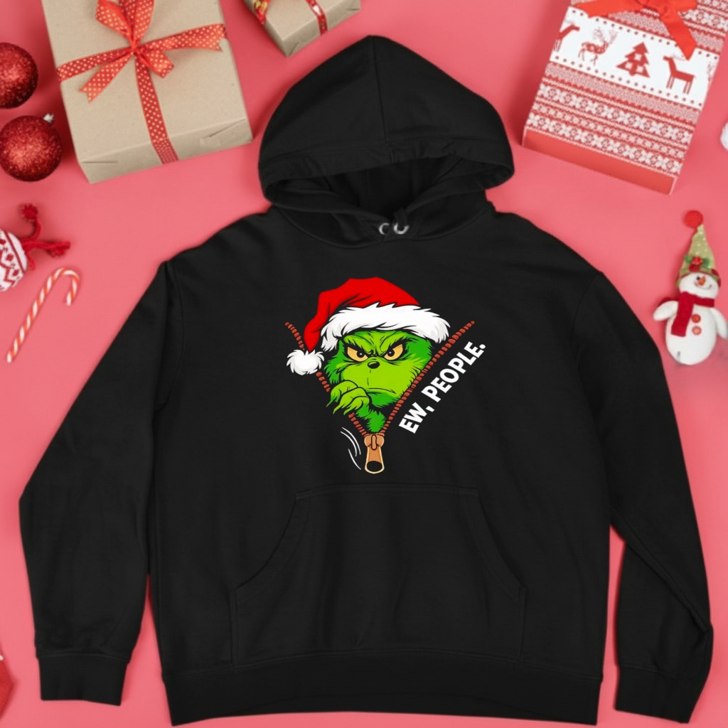 Grinch Ew People Christmas Green Monster Graphic shirt