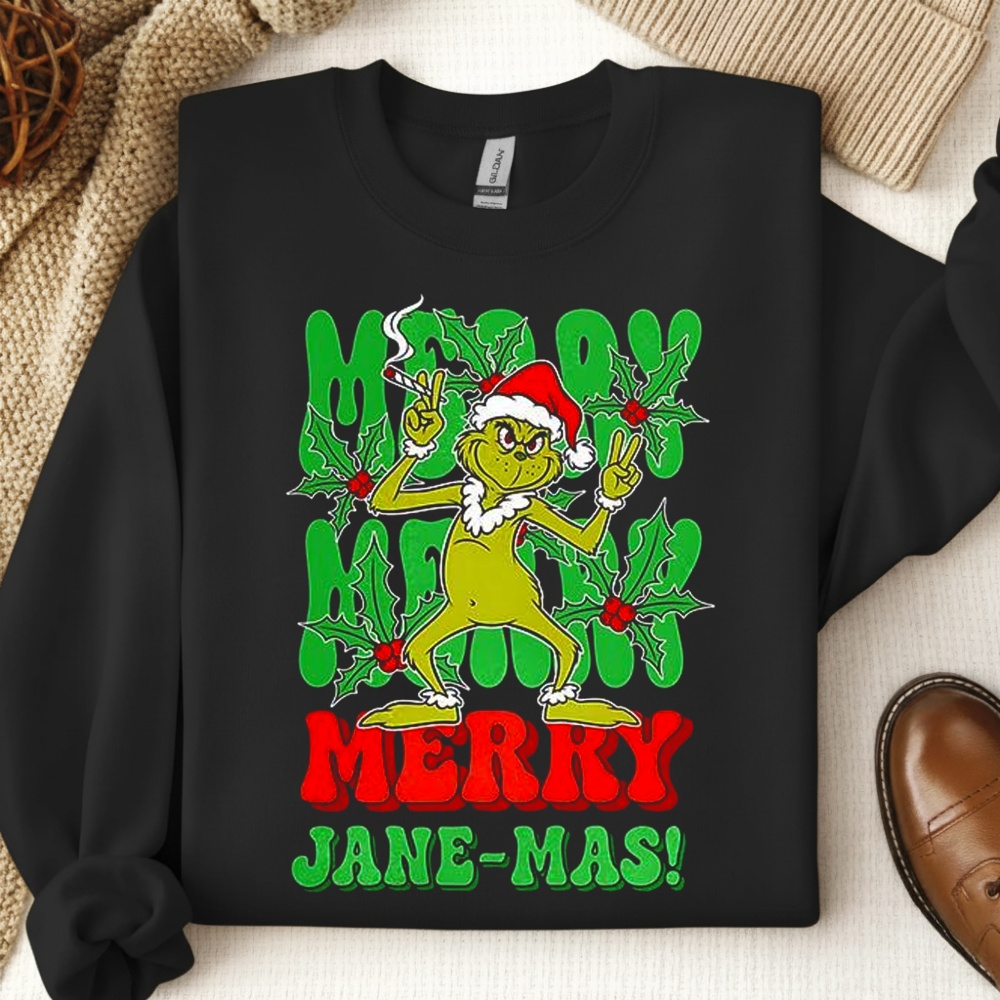 Grinch Merry Jane-mas Christmas Shirt