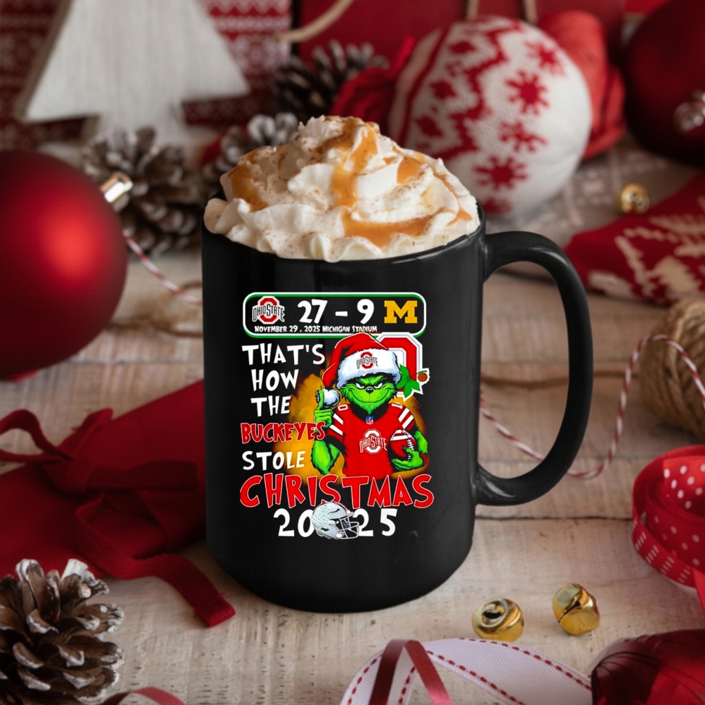 Grinch That How The Ohio State Buckeyes Stole Christmas 2025 shirt