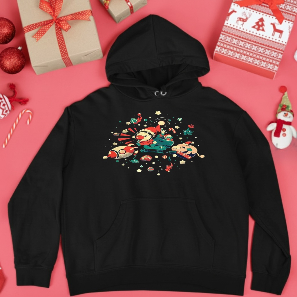 Happy Lil Christmas cartoon retro shirt