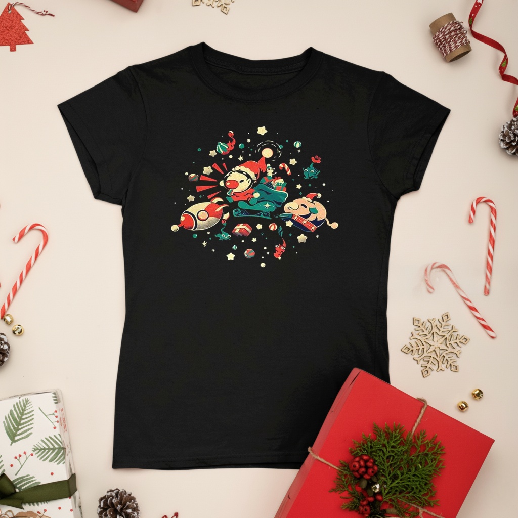 Happy Lil Christmas cartoon retro shirt