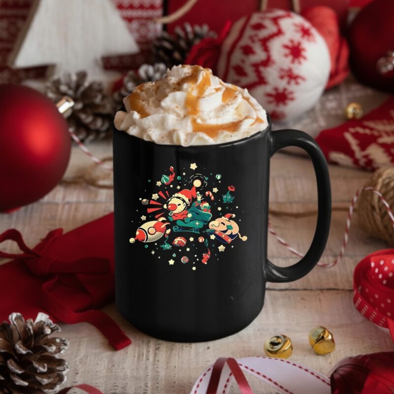 Happy Lil Christmas cartoon retro_Mug