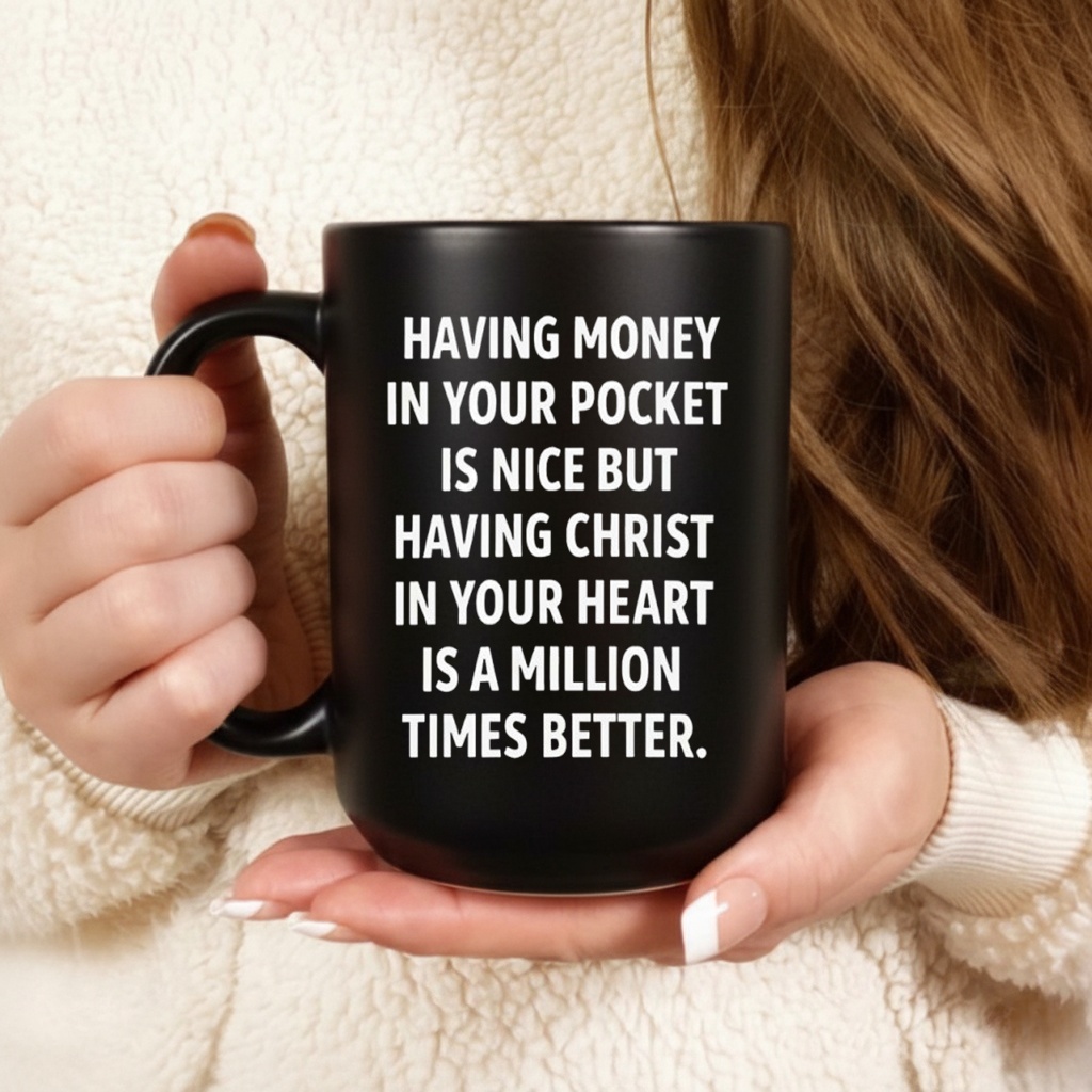 Having Money in Your Pocket Is Nice but Having Christ Shirt