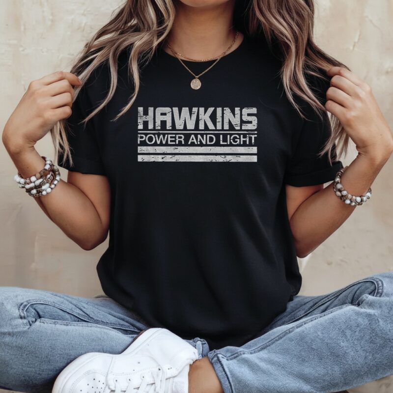 Hawkins Power Light Stranger Things_Ladies T-Shirt