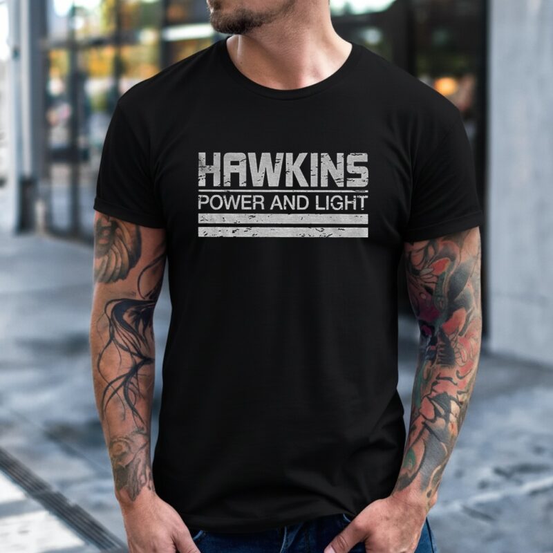 Hawkins Power Light Stranger Things_T-Shirt