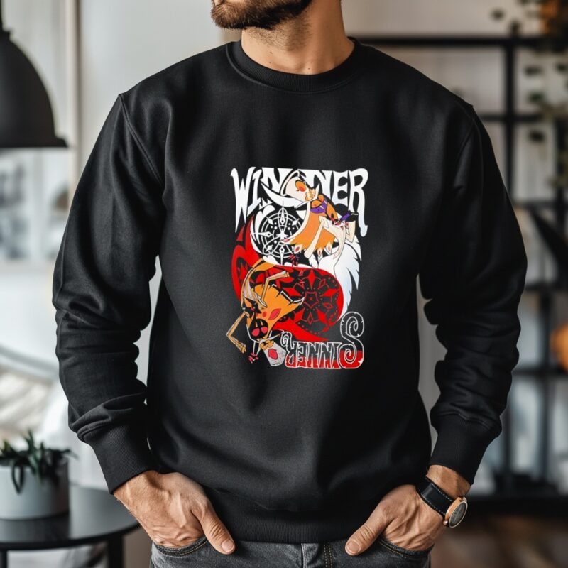 Hazbin hotel sir pentious duo_Crewneck Sweatshirt