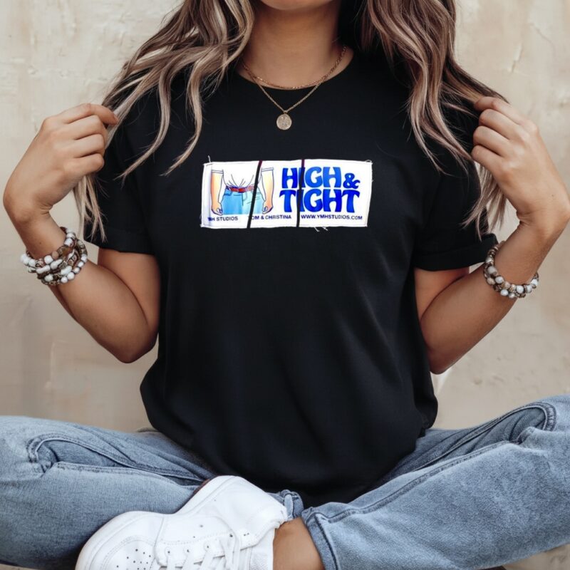 High & Tight YMH Studios Tom & Christina_Ladies T-Shirt