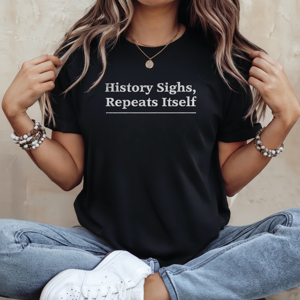 History Sighs Repeats Itself Headline Shirt