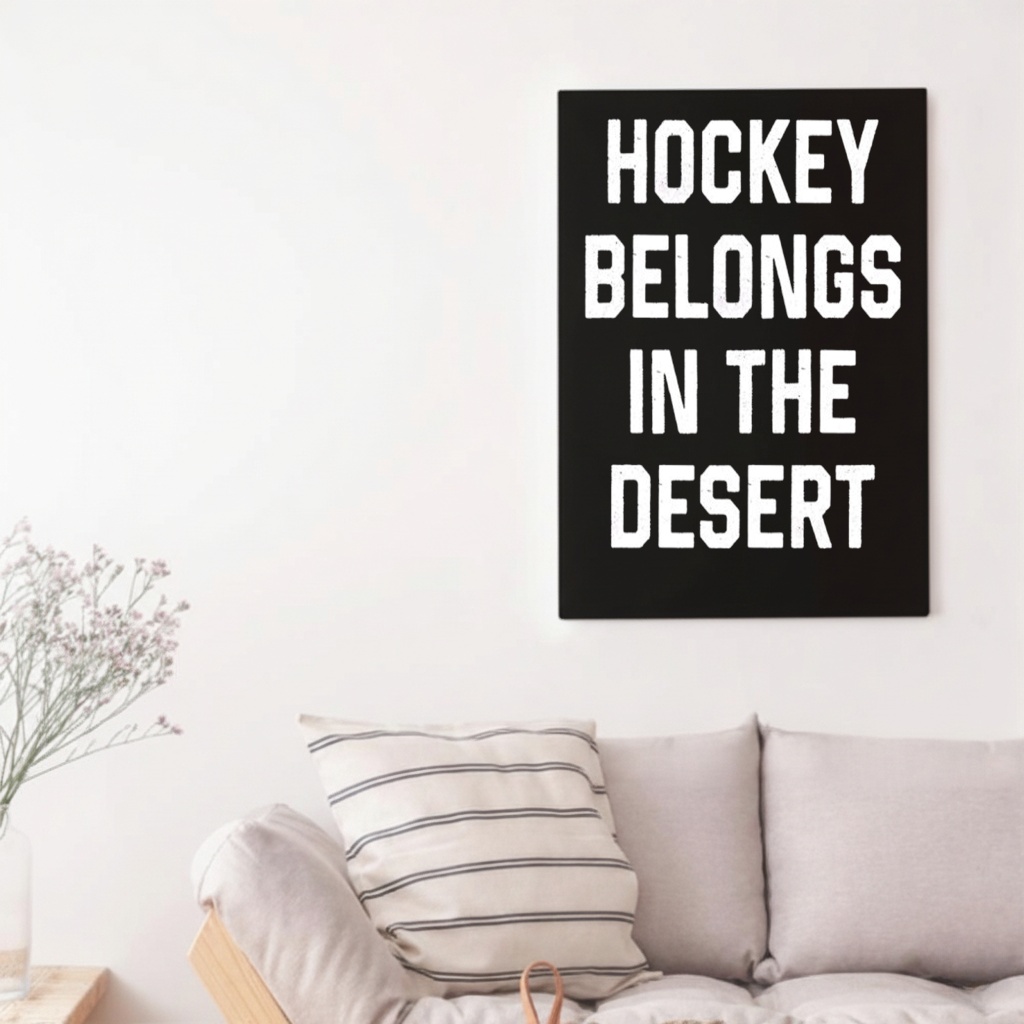 Hockey belongs in the desert shirt