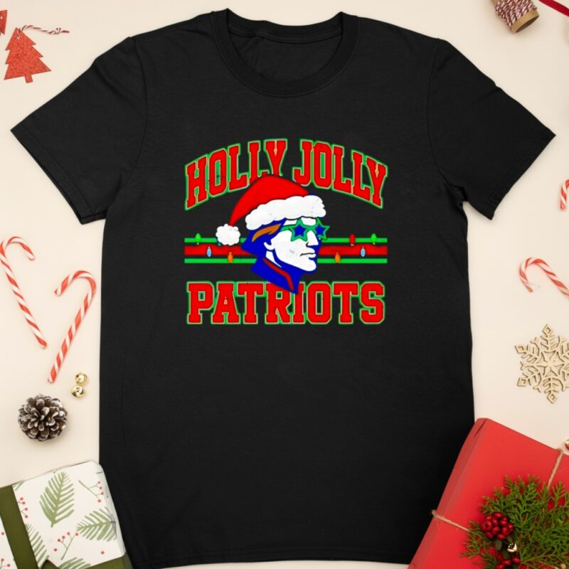 Holly Jolly New England Patriots Merry Christmas_Classic T-Shirt