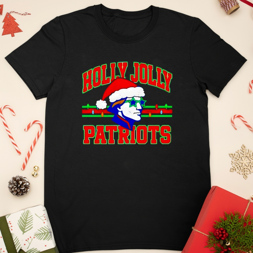 Holly Jolly New England Patriots Merry Christmas shirt