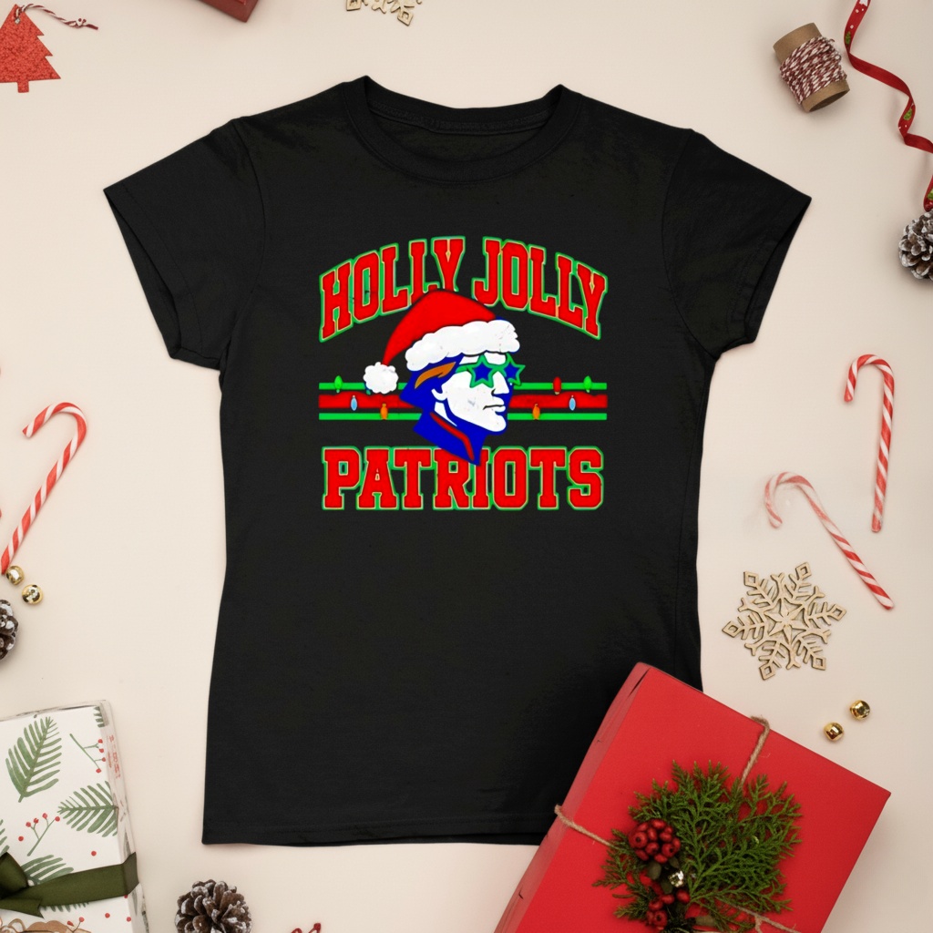 Holly Jolly New England Patriots Merry Christmas shirt