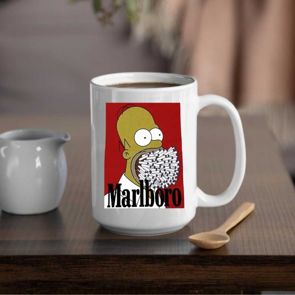 Homer Simpson Marlboro Shirt