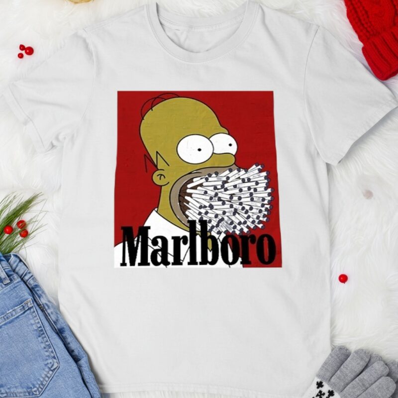 Homer Simpson Marlboro_T-shirt