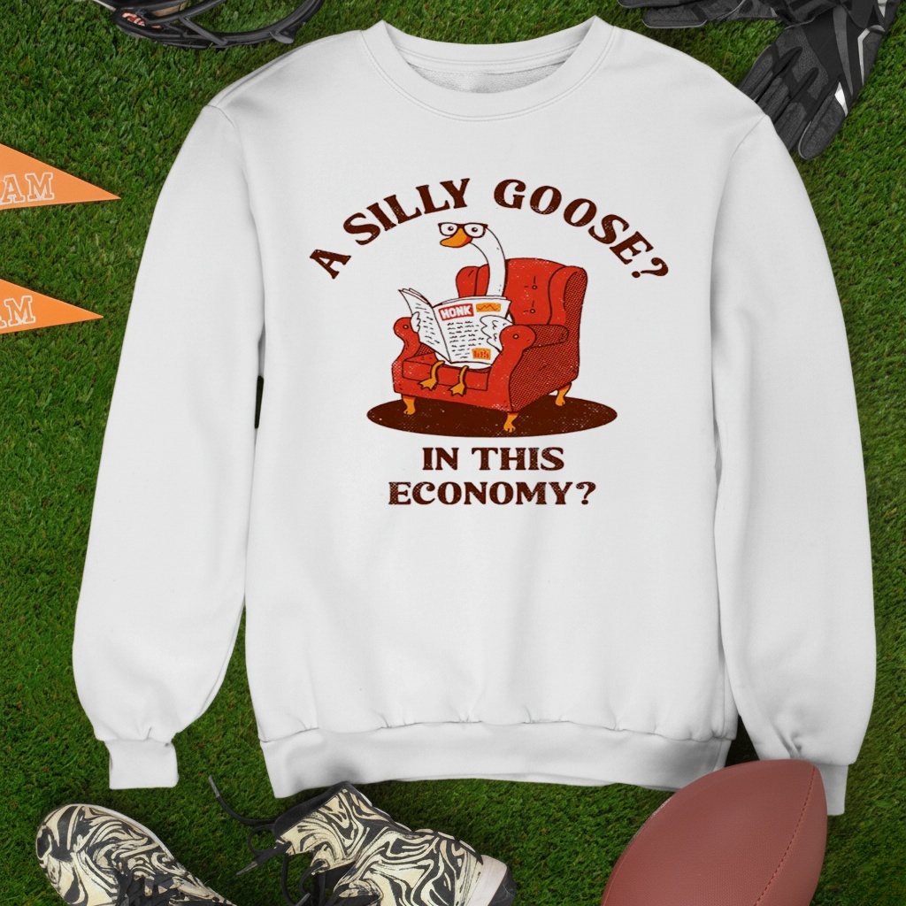 Honk a silly goose in this economy shirt