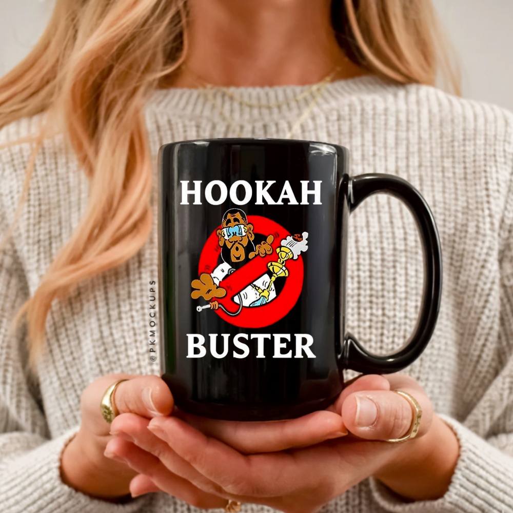 Hookah Buster Ban logo caricature shirt