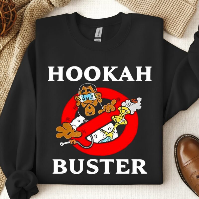 Hookah Buster Ban logo caricature_Crewneck Sweatshirt