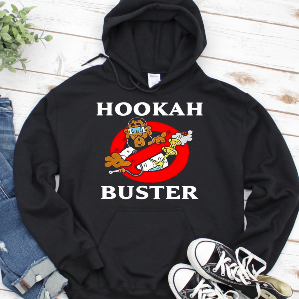 Hookah Buster Ban logo caricature shirt