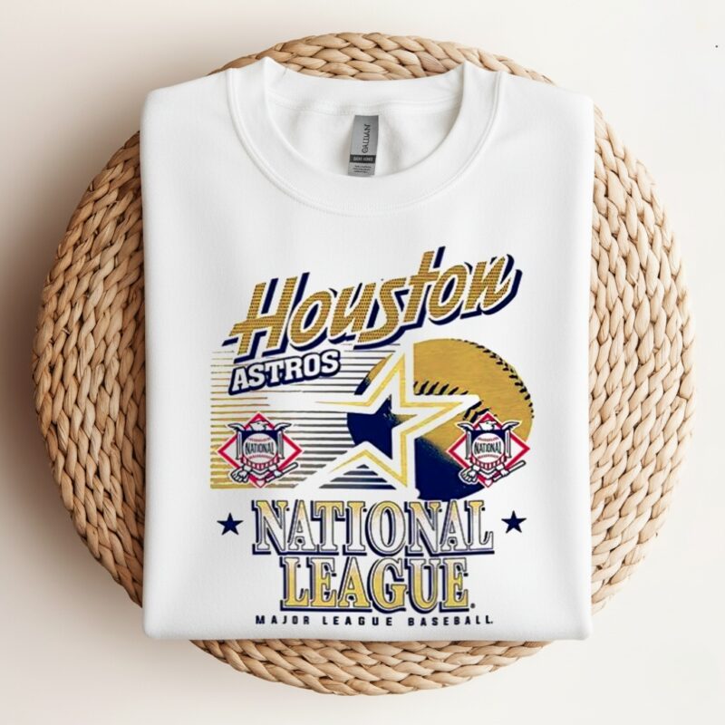 Houston Astro MLB American national league logo ball retro_Crewneck Sweatshirt