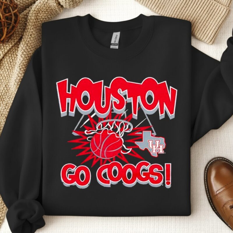 Houston Cougars Basketball Go Coogs_Crewneck Sweatshirt