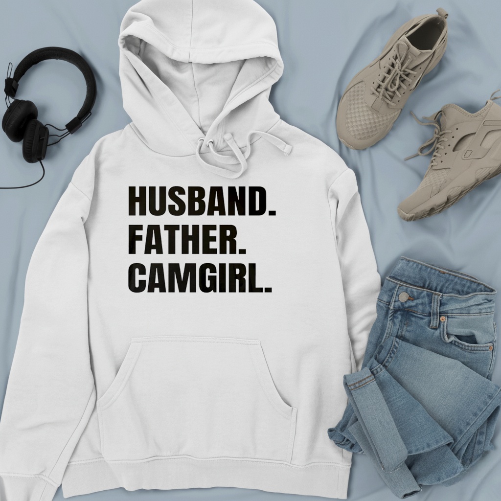Husband Father Camgirl words shirt