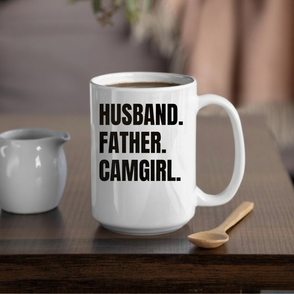 Husband Father Camgirl words shirt