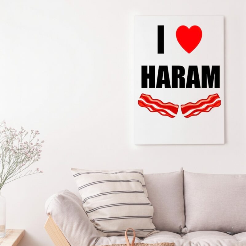 I love haram bacon_Canvas